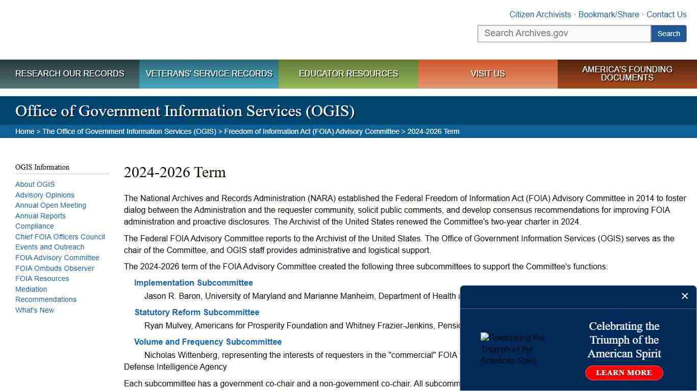 2024-2026 Term National Archives