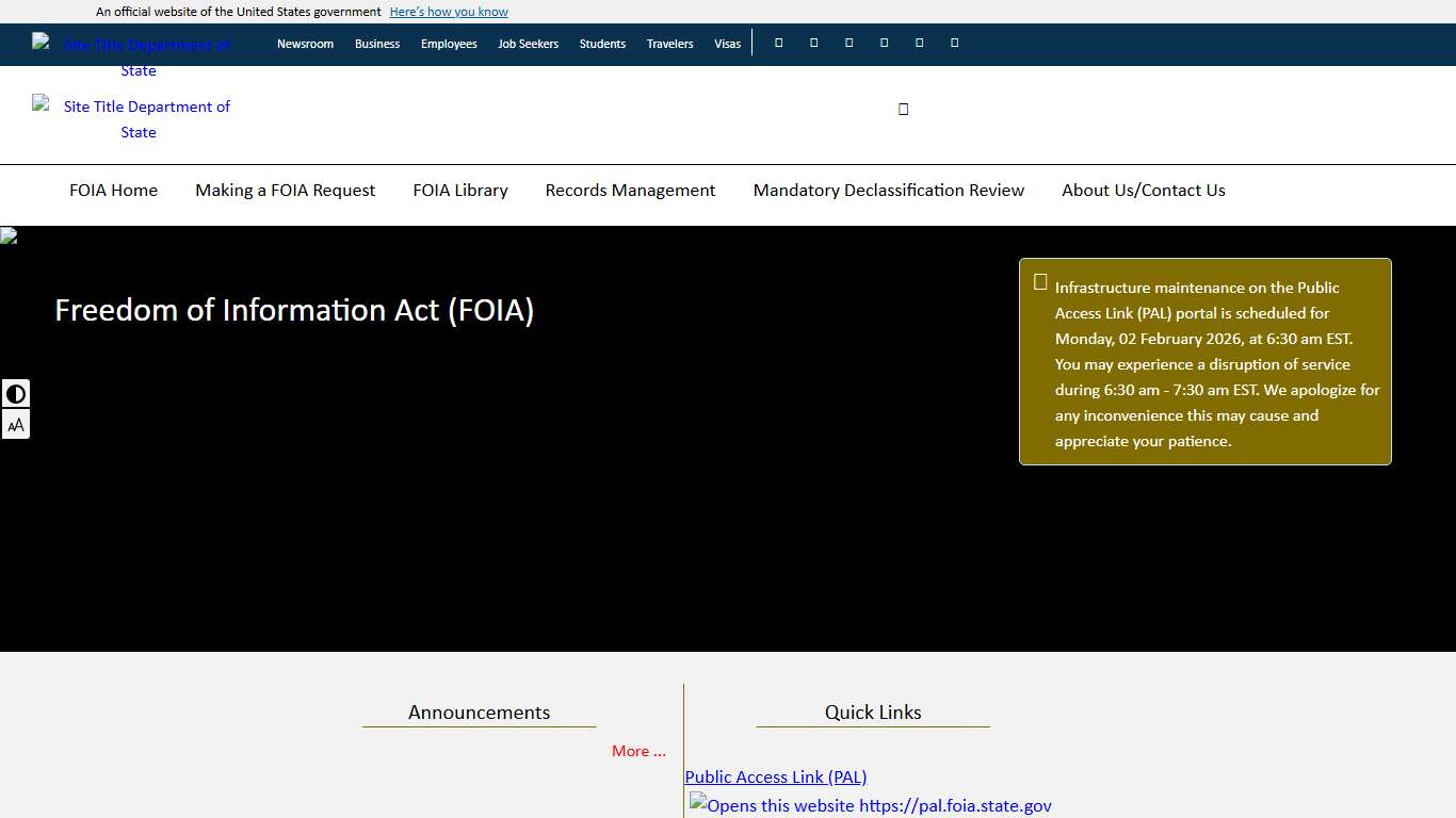 FOIA: U.S. State Department
